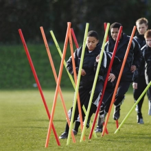 Pujottelukepit jalkapalloon 12 x 1,5 m