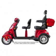 Kontio Motors SilverFox 2.0 Lang, metallic red 2-paikkainen