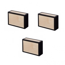 Jonglöörin sikarilaatikot, puunväriset 3 kpl