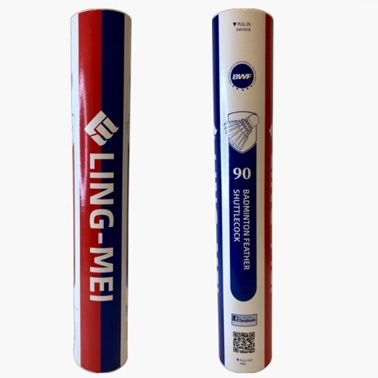Ling-Mei 90 (BWF) kilpasulkapallot, 12 kpl tuotekuva 1