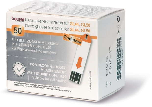 Beurer GL44 & GL50 Testiliuskat verensokerin mittaukseen tuotekuva 1