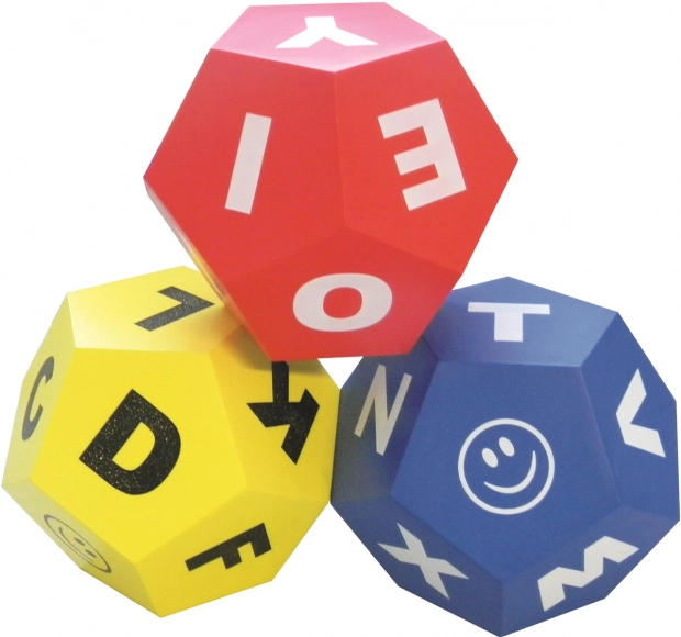 12-sivuiset isot aakkosnopat, 3 kpl tuotekuva 1