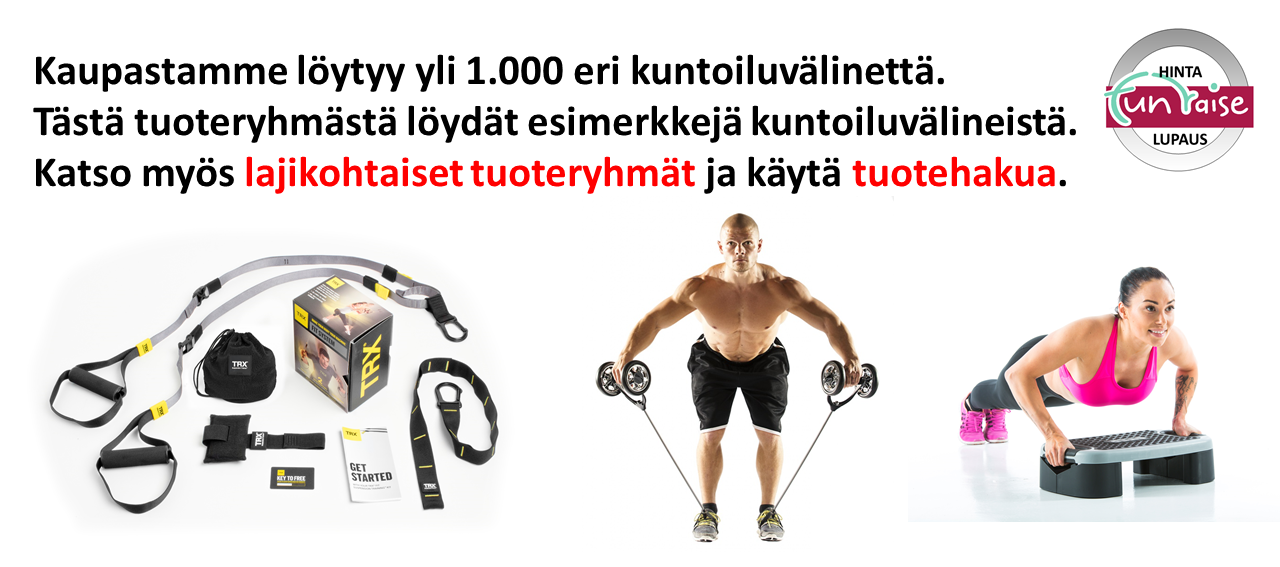 kuntoiluvälineet tuoteryhmä markkinointikuva